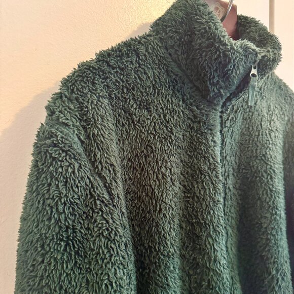 🌲 Uniqlo Fluffy Yarn Fleece Full-Zip Jacket | Size L - Picture 4 of 8